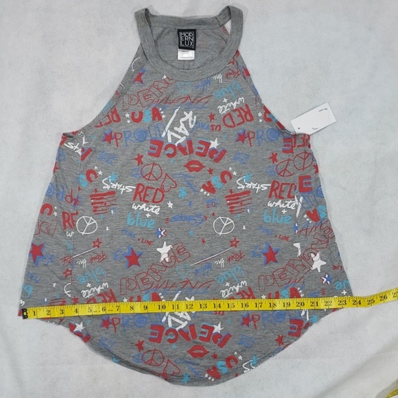 NWT Lux Women's American Pattern Graphic Tank Top - Picture 7 of 8